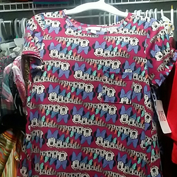 Lularoe Minnie Mouse Carly - Picture 1 of 3